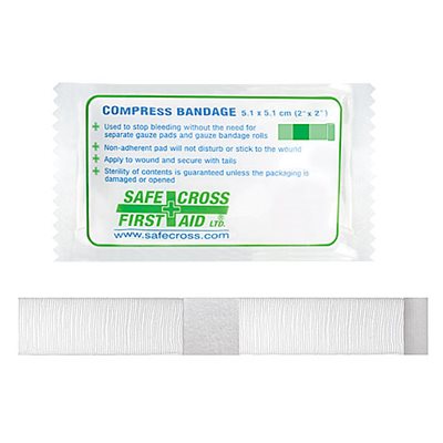 Bandage compressif stérile, extensible 2 po